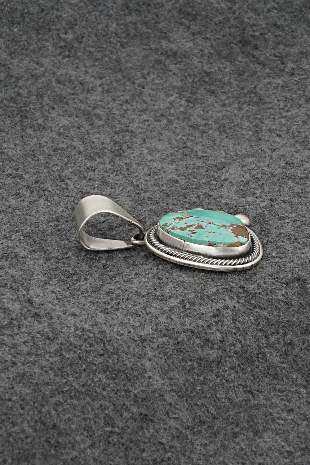 Turquoise & Sterling Silver Pendant - Darrin Livingston