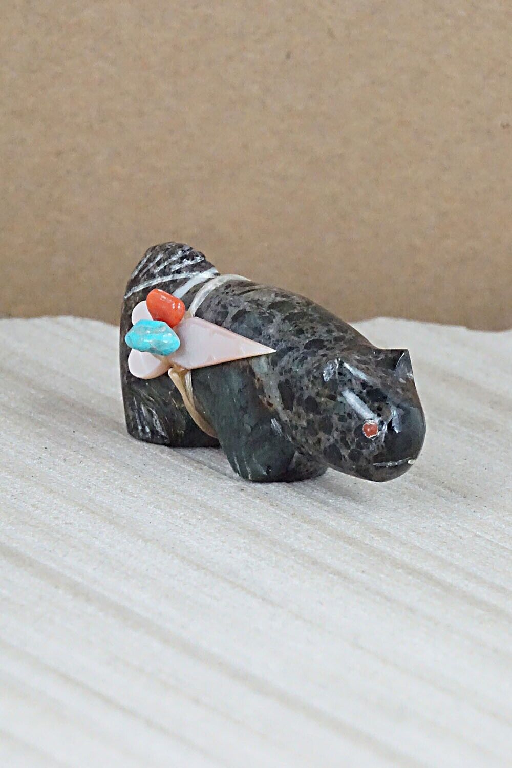 Cat Zuni Fetish Carving - Leland Boone