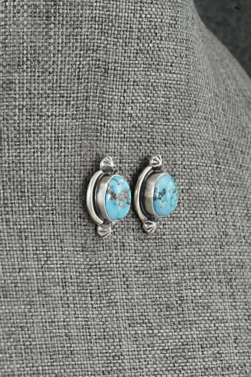 Turquoise & Sterling Silver Squash Blossom Set - Darrin Livingston