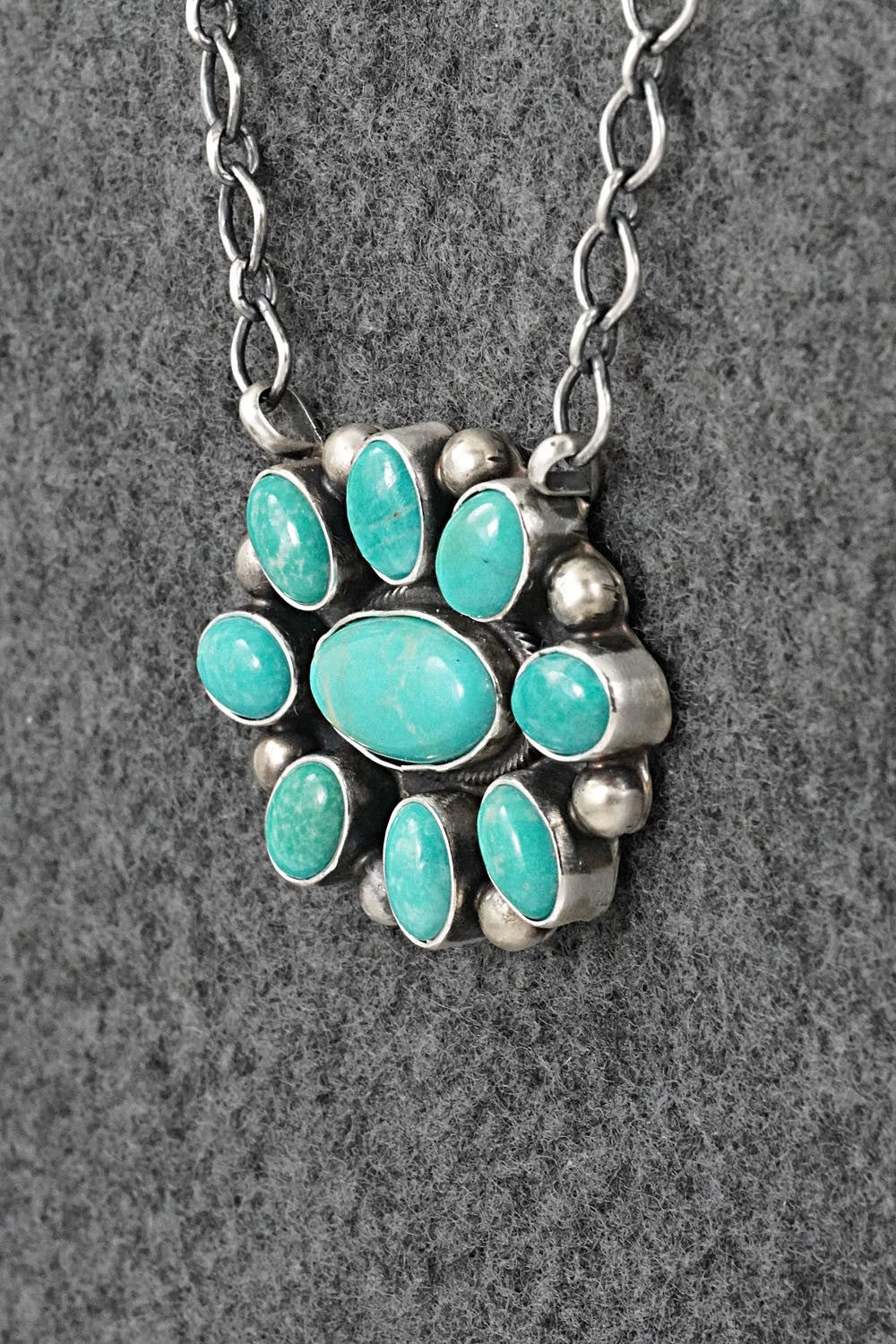 Turquoise & Sterling Silver Necklace - Kathleen Livingston