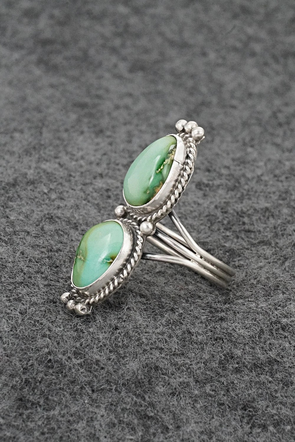 Turquoise & Sterling Silver Ring - Rena Begay - Size 8