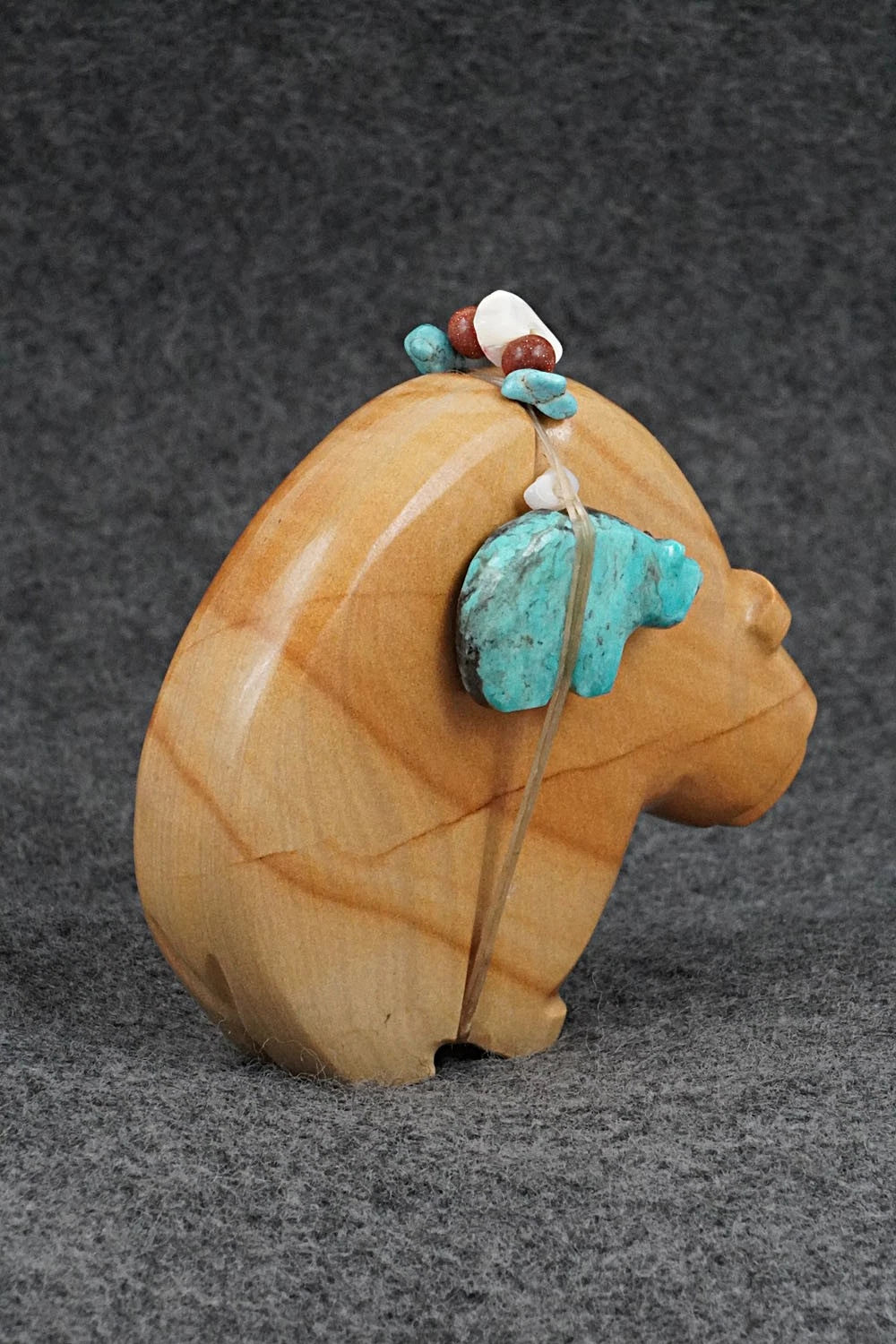 Bear with Cub Zuni Fetish Carving - Paulette & Farlan Quam
