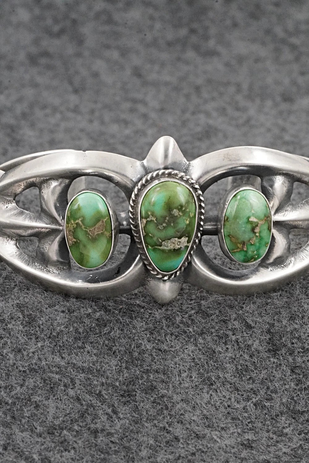 Turquoise & Sterling Silver Bracelet - Eugene Gruber