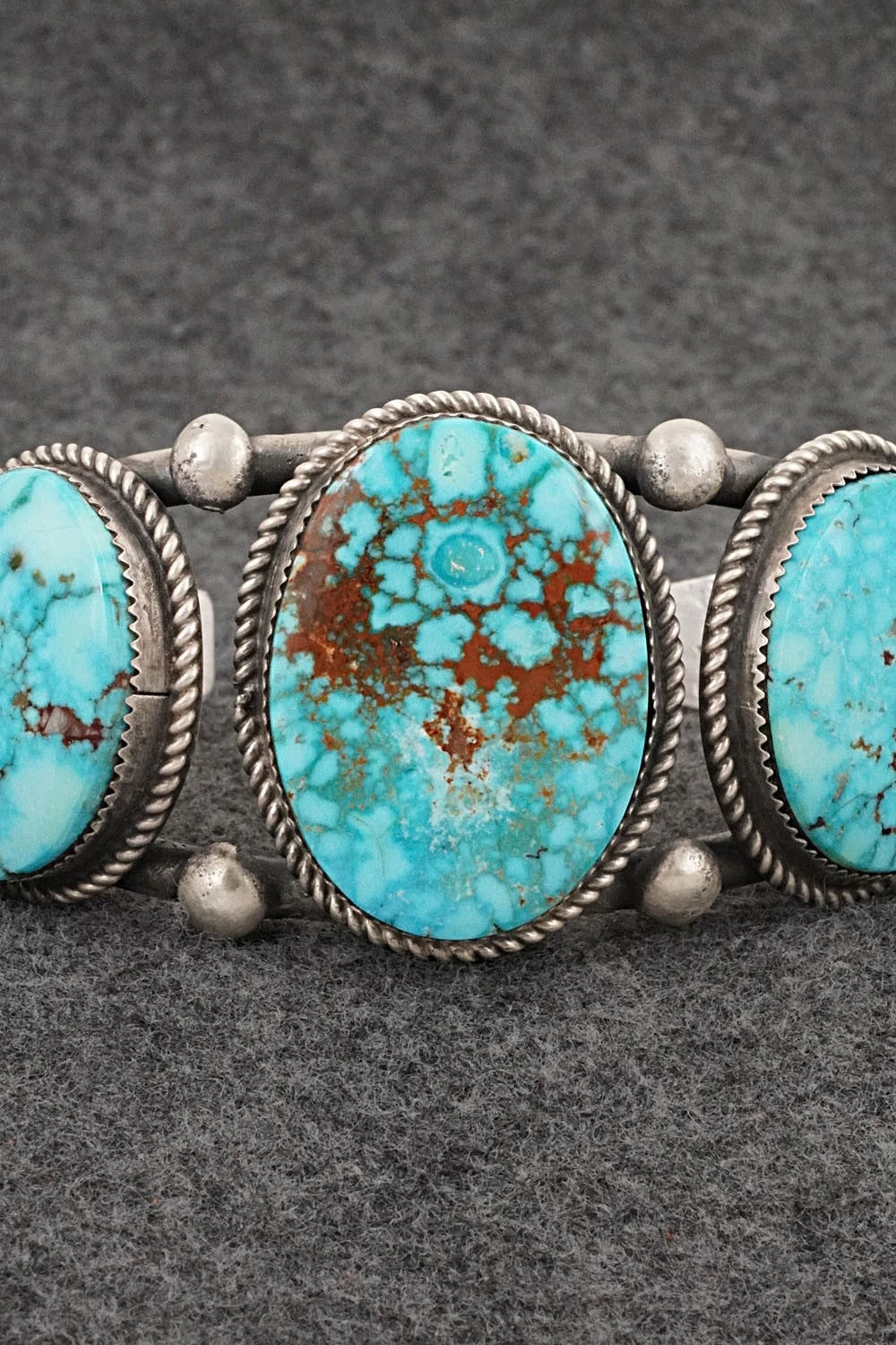 Turquoise & Sterling Silver Bracelet - Ray Nez
