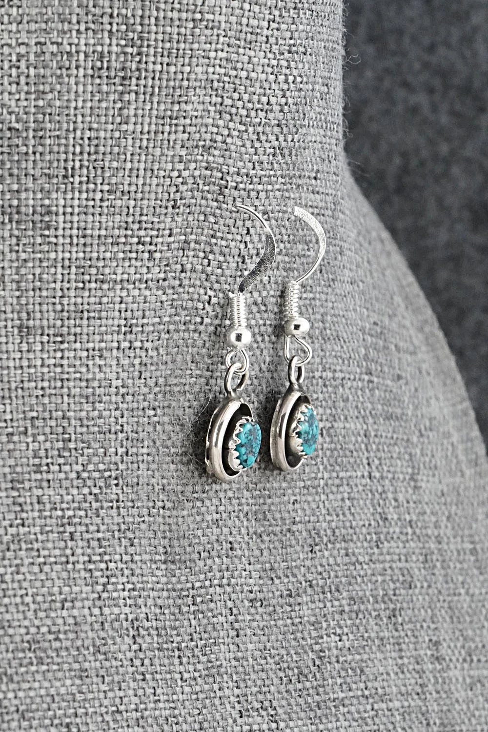 Turquoise & Sterling Silver Squash Blossom Set - Phil Garcia