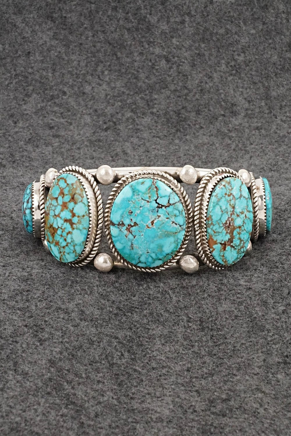 Turquoise & Sterling Silver Bracelet - Ray Nez