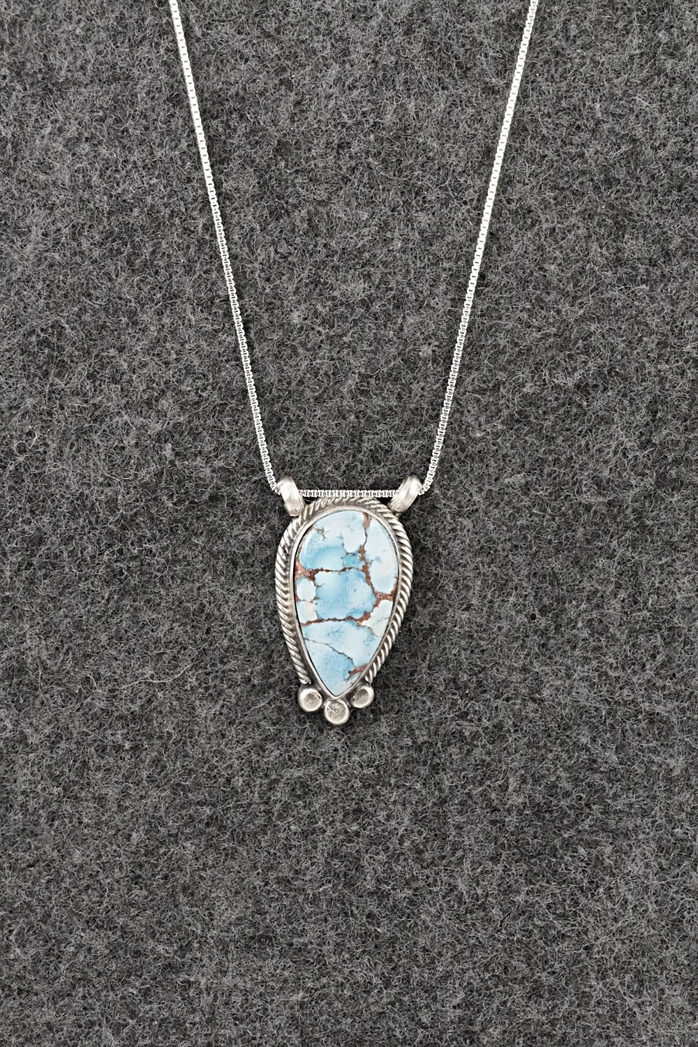 Turquoise & Sterling Silver Necklace - Sharon McCarthy