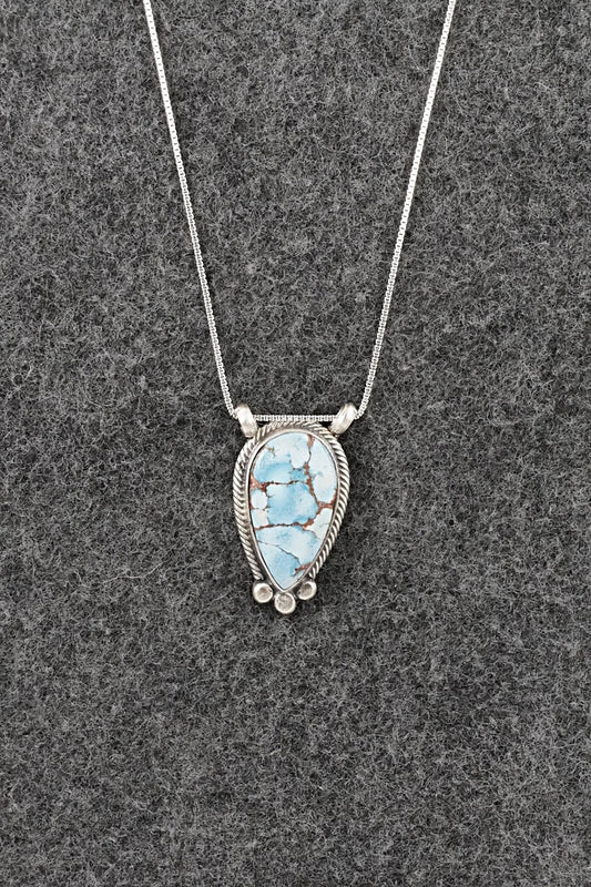 Turquoise & Sterling Silver Necklace - Sharon McCarthy