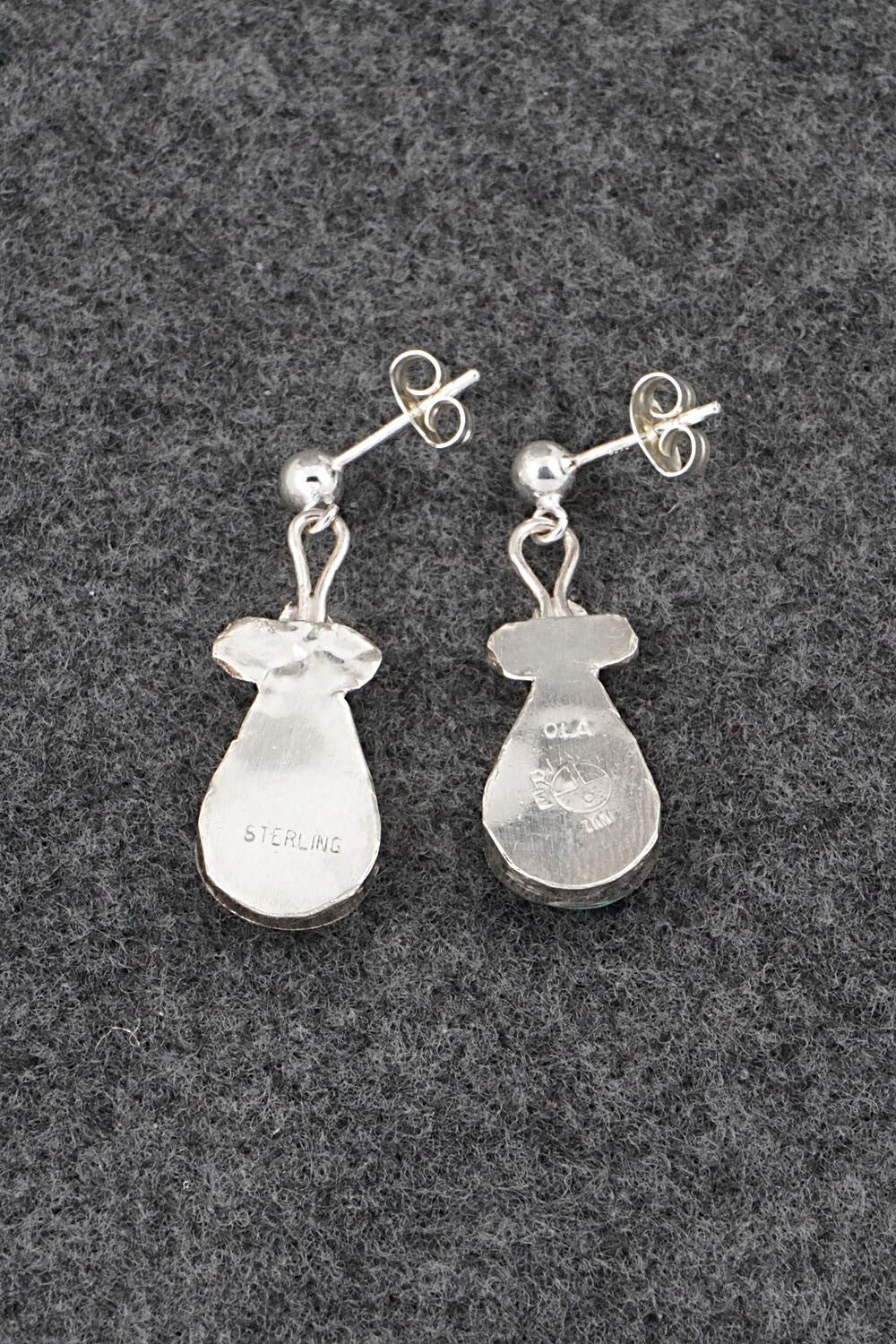 Multi Stone Inlay & Sterling Silver Earrings - Ola Eriacho
