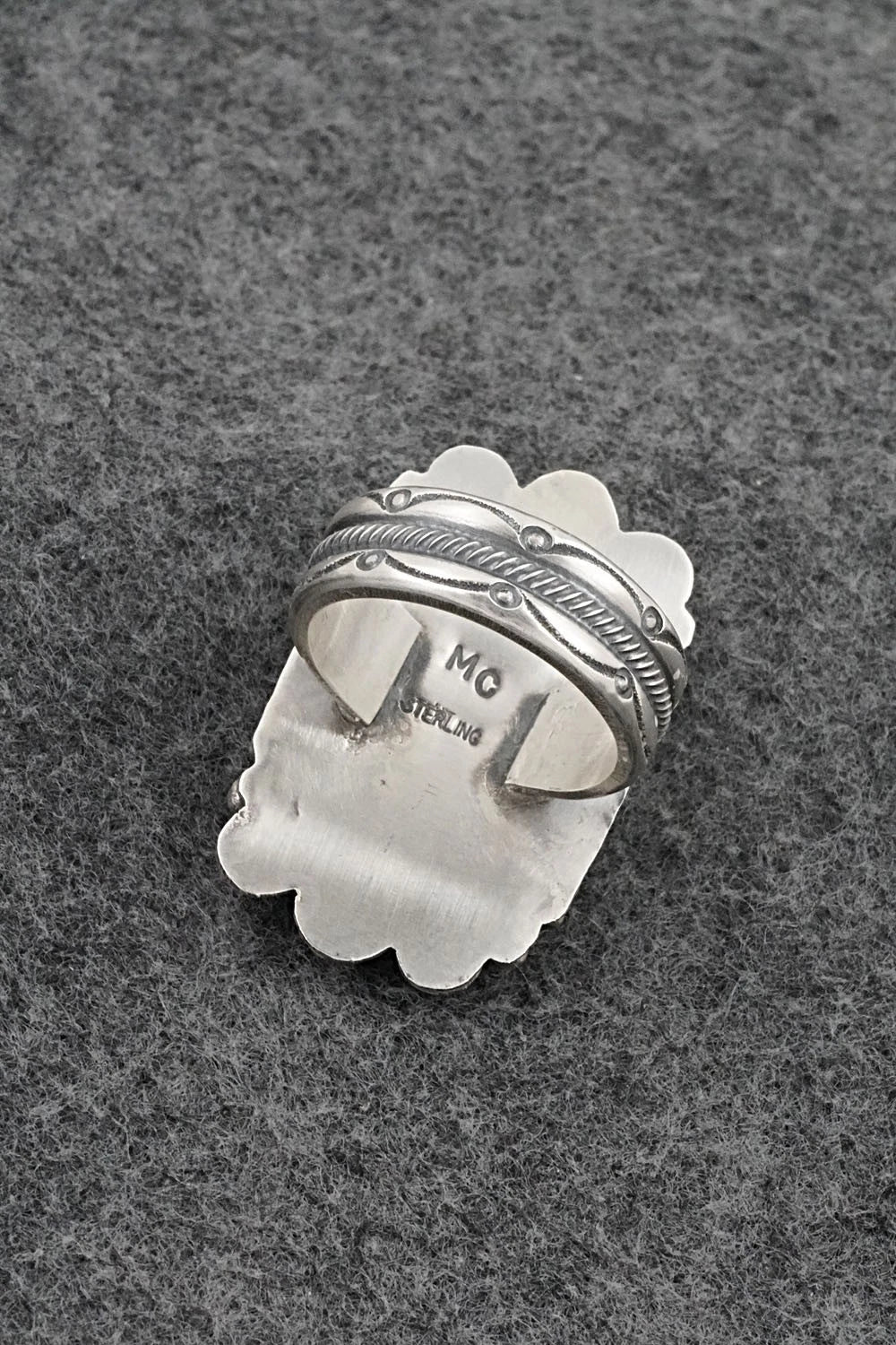 Turquoise & Sterling Silver Ring - Michael Calladitto - Size 10