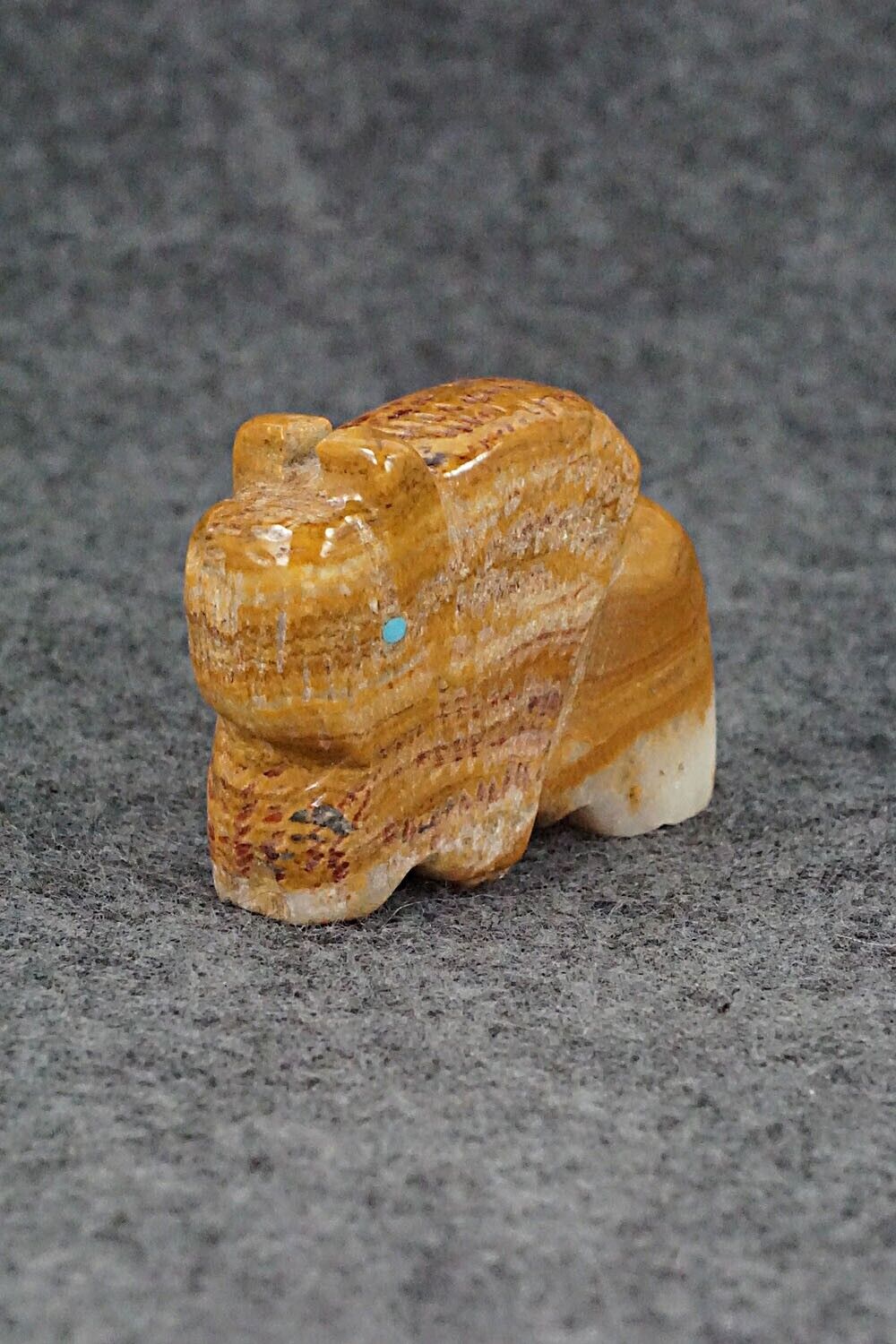 Buffalo Zuni Fetish Carving - Danny Lonjose