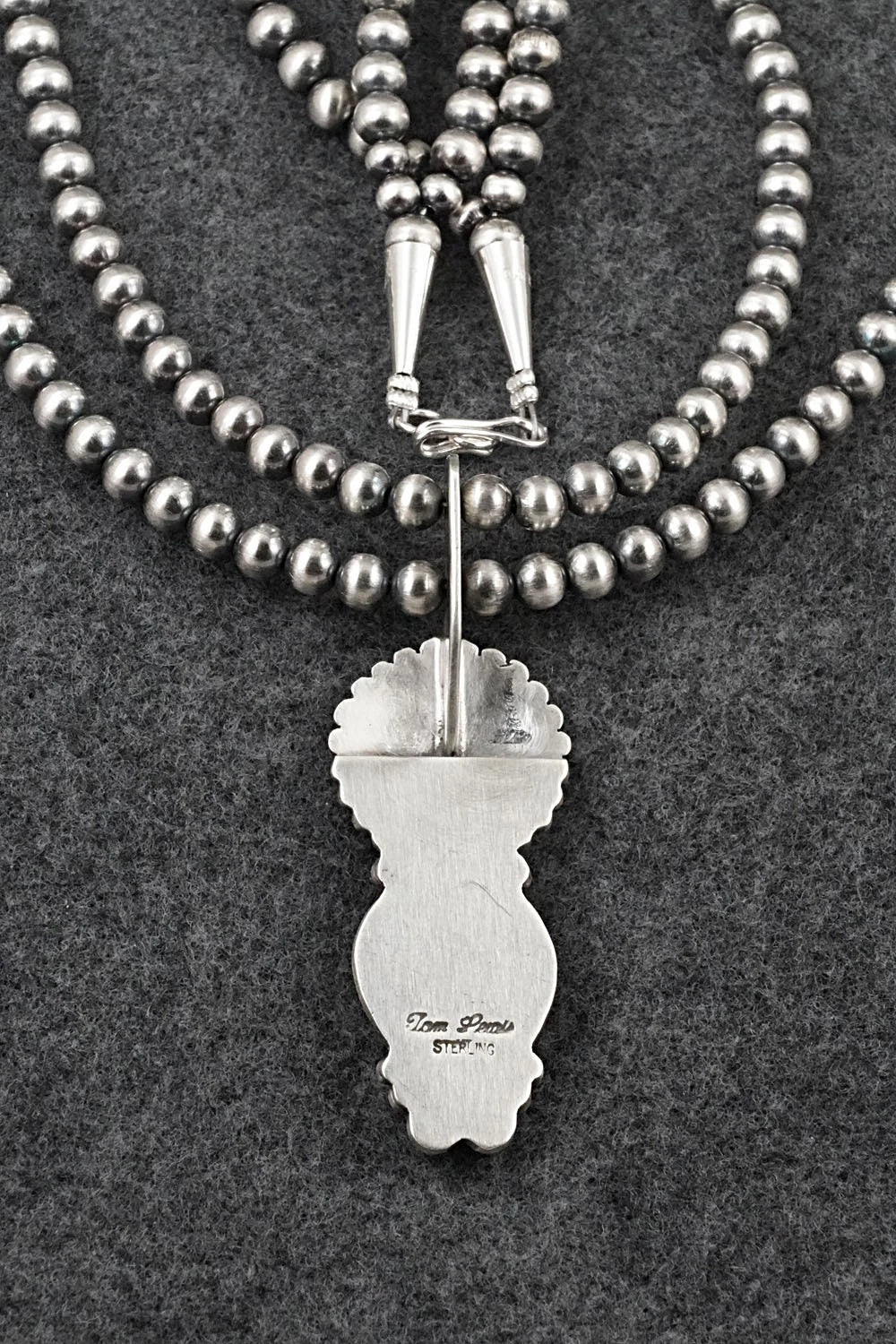 Turquoise & Sterling Silver Necklace - Tom Lewis