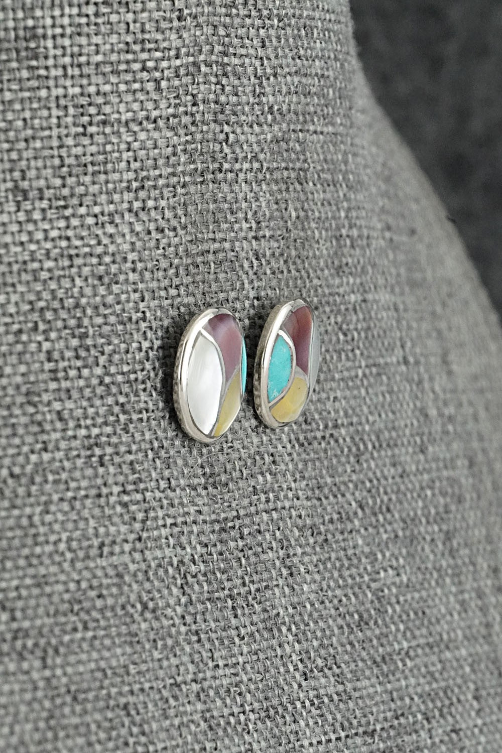 Multi-Stone & Sterling Silver Earrings - Orena Leekya