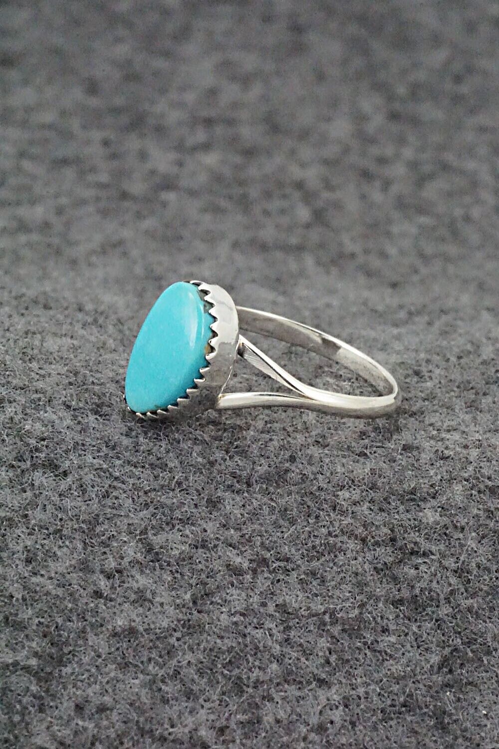Turquoise & Sterling Silver Ring - Theresa Smith - Size 8
