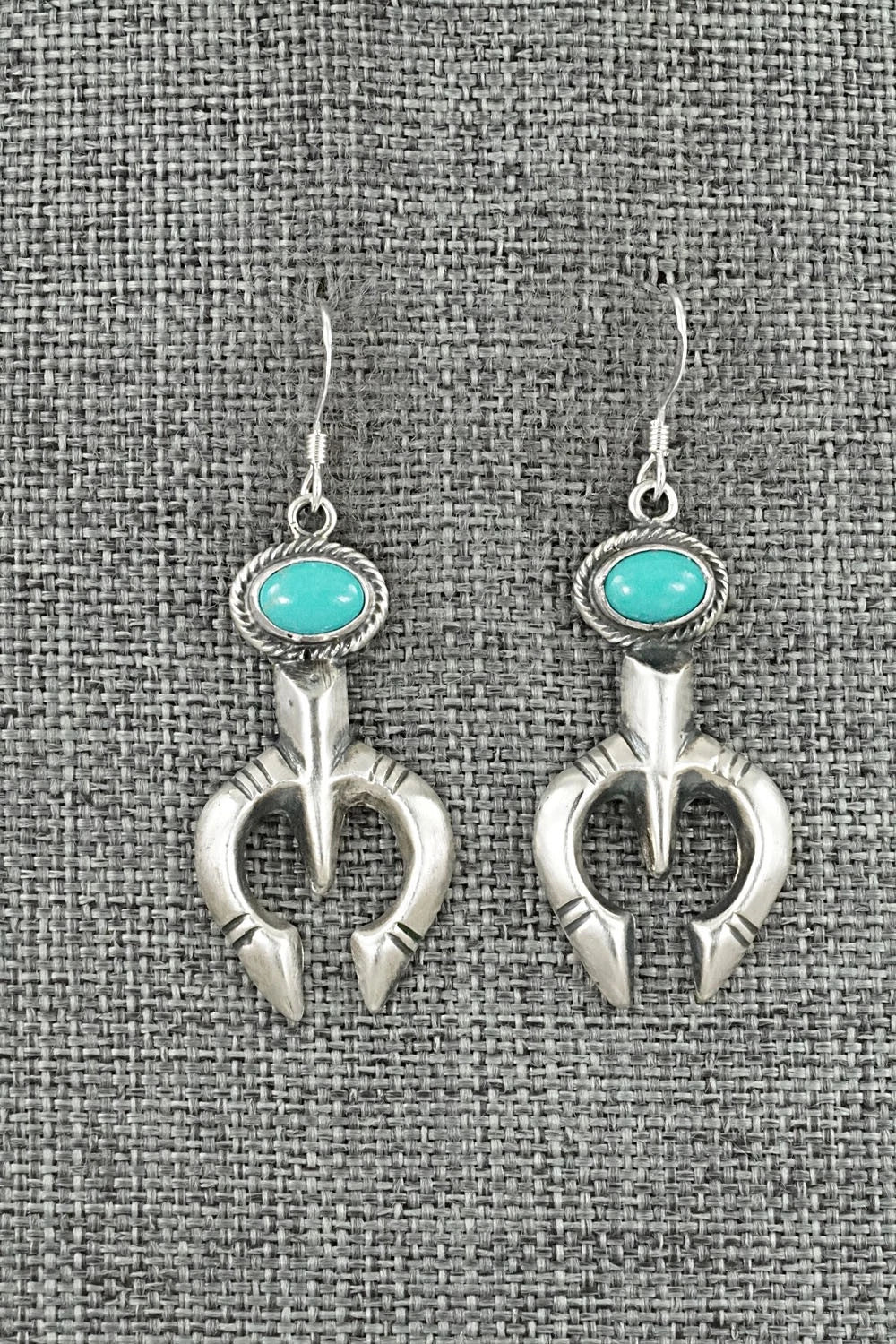 Turquoise & Sterling Silver Earrings - Gary Shorty
