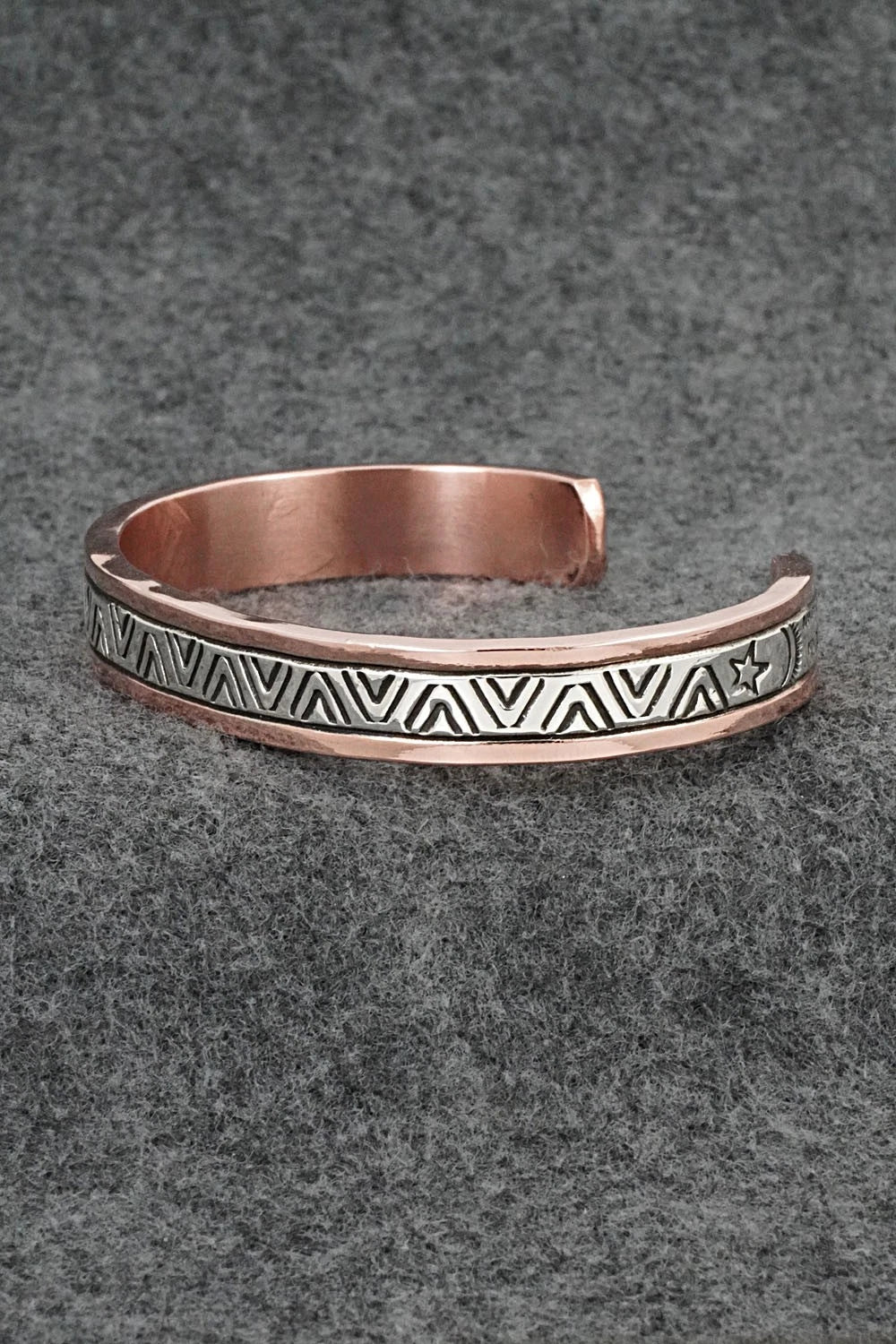 Copper & Sterling Silver Bracelet - Wylie Secatero