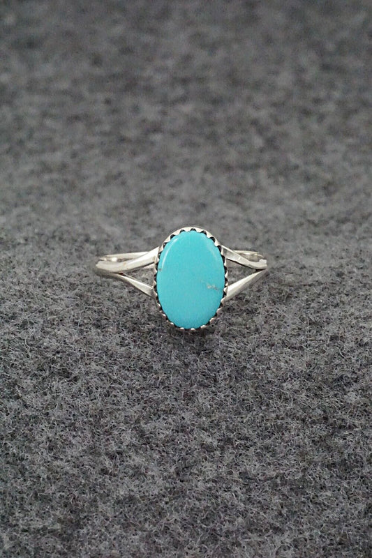 Turquoise & Sterling Silver Ring - Theresa Smith - Size 7.75