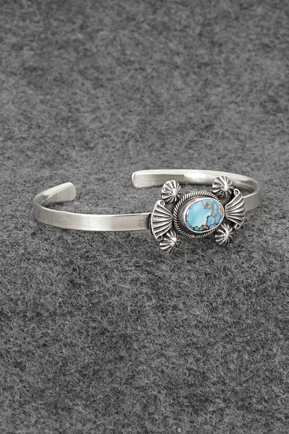 Turquoise & Sterling Silver Bracelet - Genevieve Francisco
