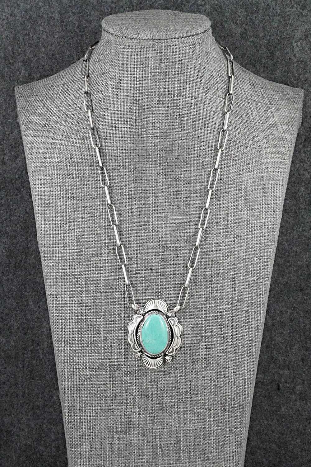 Turquoise & Sterling Silver Necklace - Randy Boyd