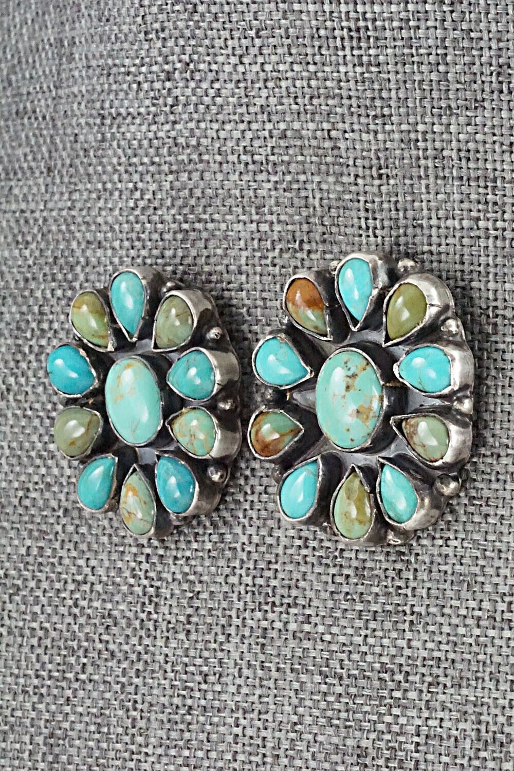 Turquoise & Sterling Silver Earrings - Kee Cook
