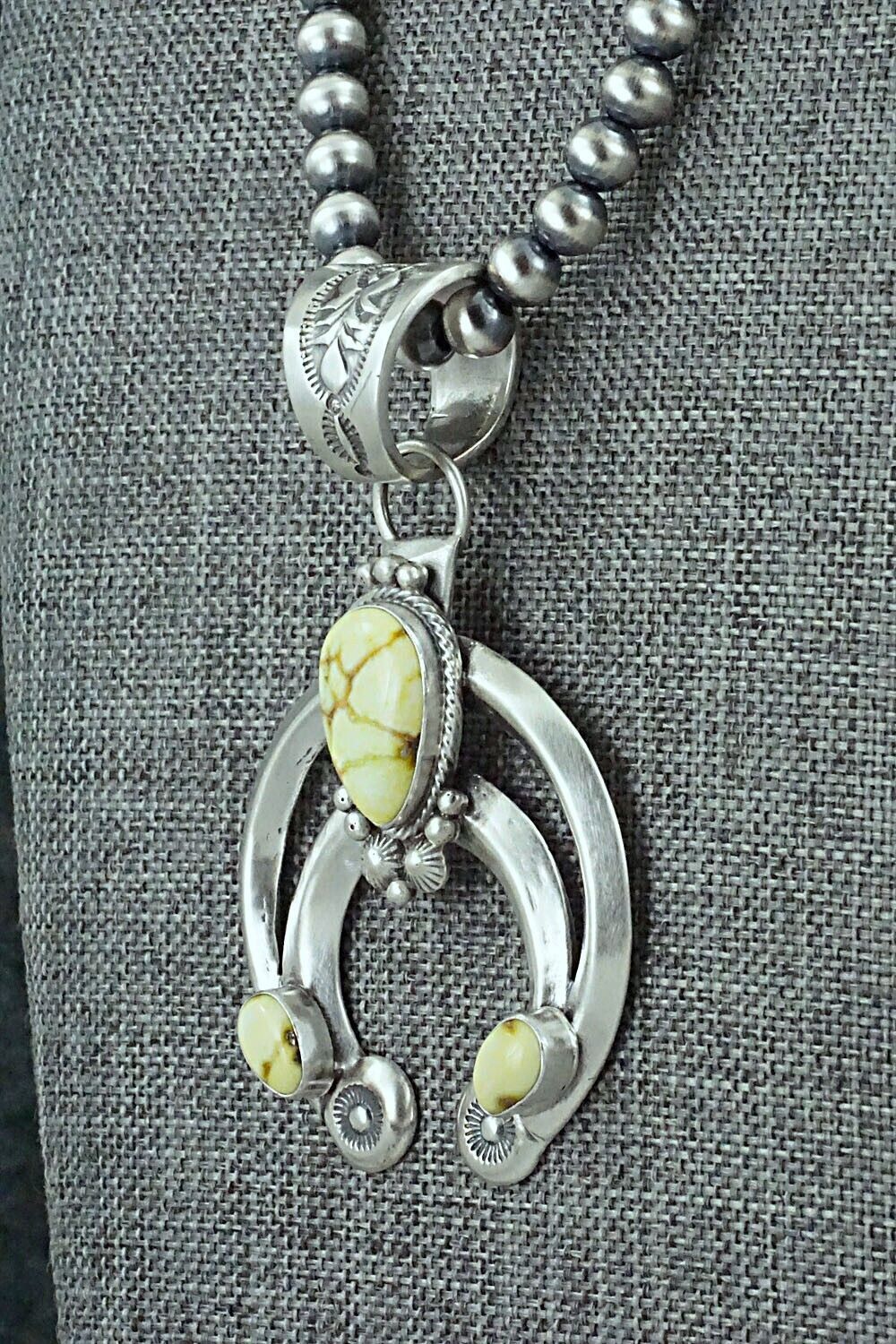 Variscite & Sterling Silver Necklace - Paige Gordon