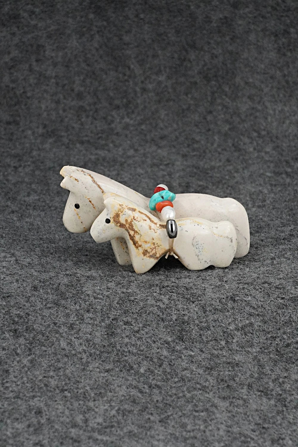 Horses Zuni Fetish Carving - Cheryl Beyuka