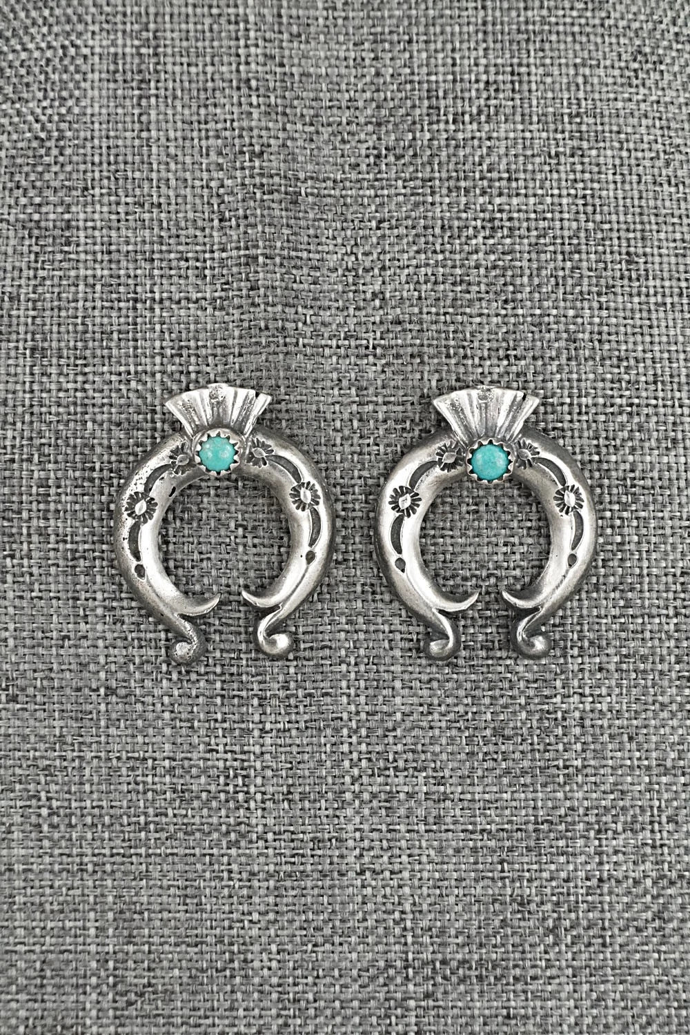 Turquoise & Sterling Silver Earrings - Adrienne Gordon