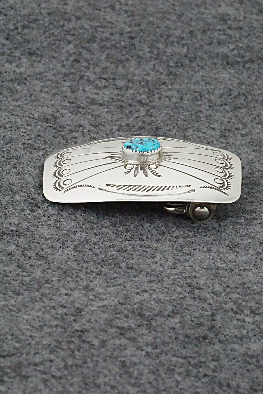 Turquoise & Sterling Silver Belt Buckle - Jolene Begay