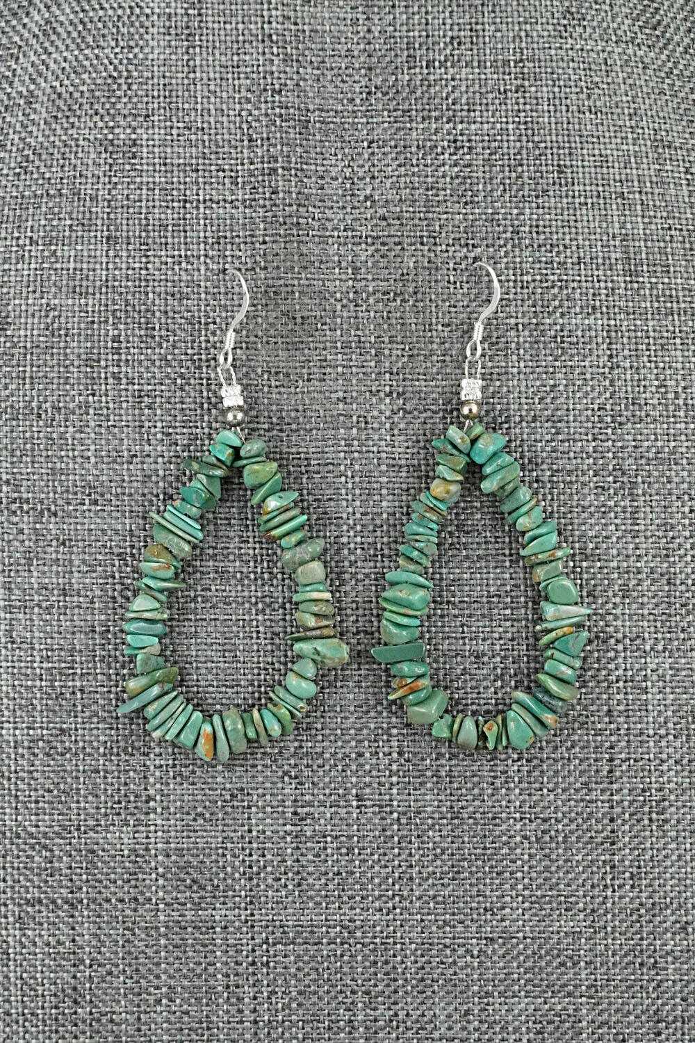 Turquoise & Sterling Silver Earrings - Doreen Jake