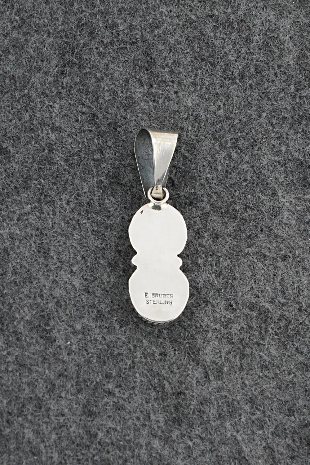 Turquoise & Sterling Silver Pendant - Eugene Gruber
