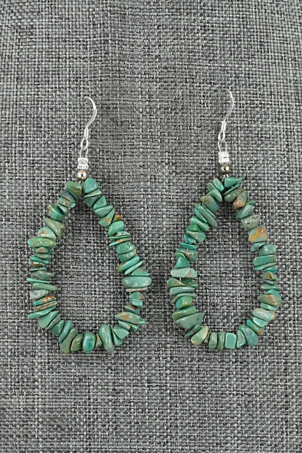 Turquoise & Sterling Silver Earrings - Doreen Jake