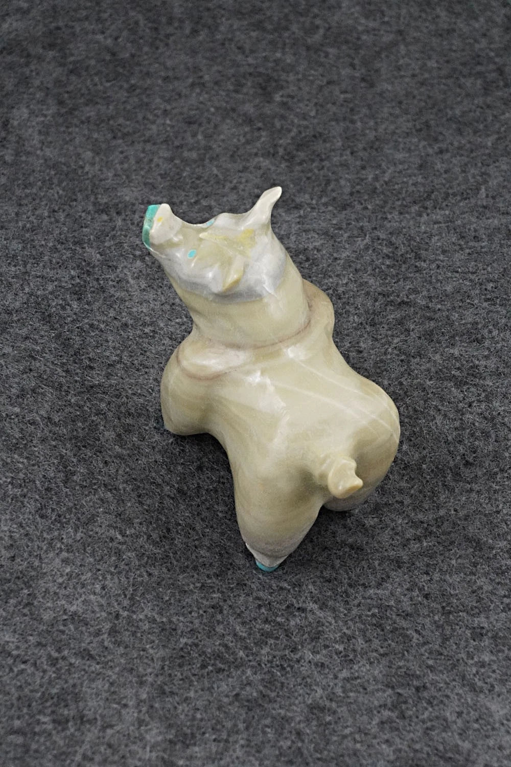 Pig Zuni Fetish Carving - Freddie Leekya