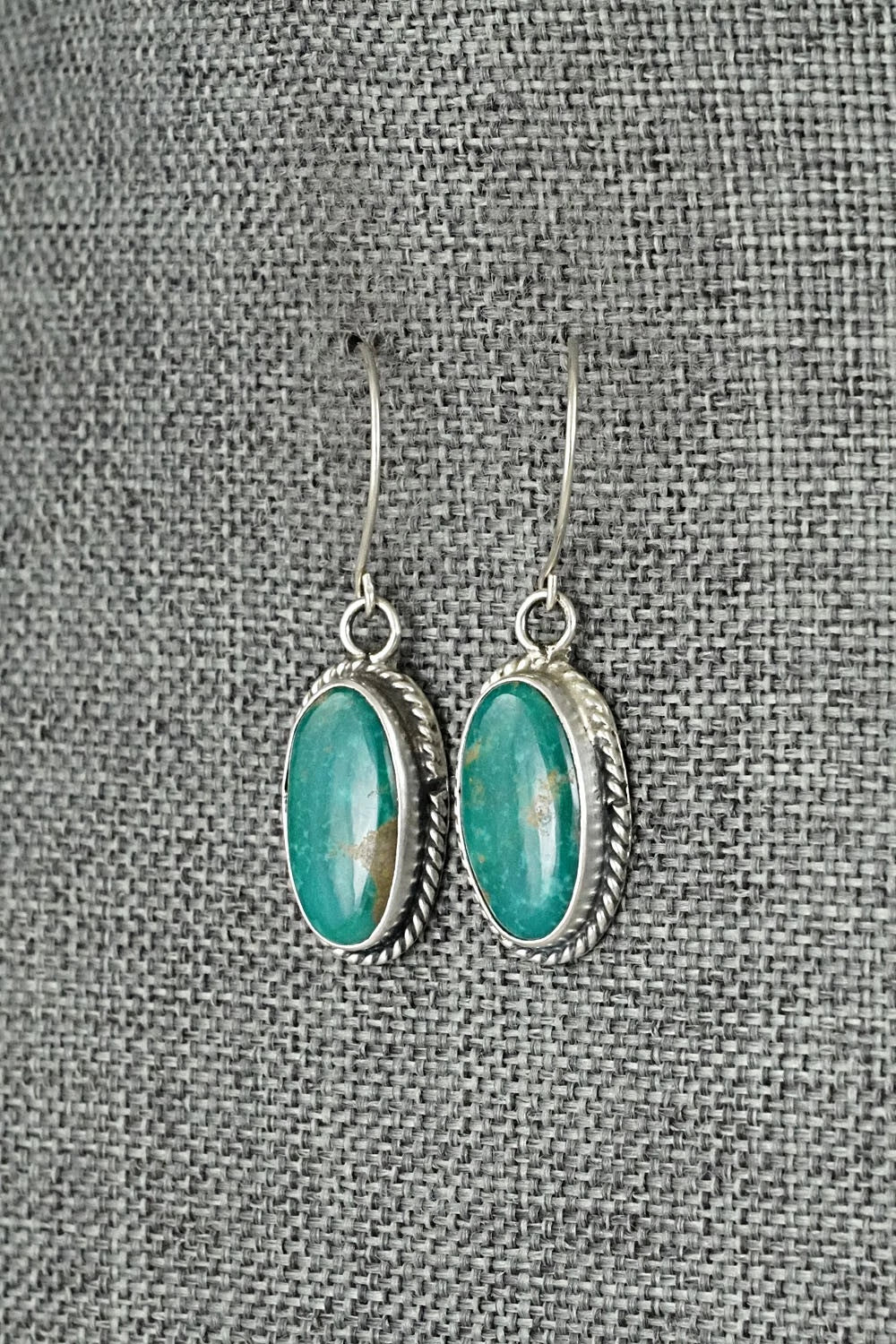 Turquoise & Sterling Silver Earrings - Rosemary Saunders