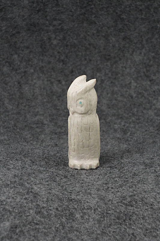 Owl Zuni Fetish Carving - Maxx Laate