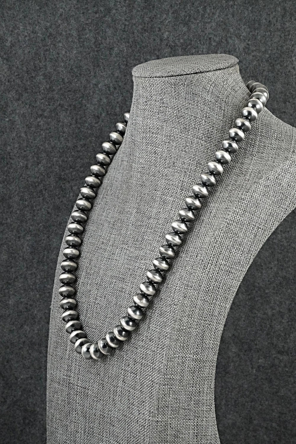 Sterling Silver Navajo Pearl Necklace 20" - Crystal Haley