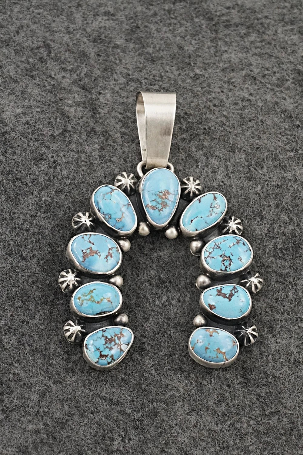 Turquoise & Sterling Silver Pendant - Paul Livingston