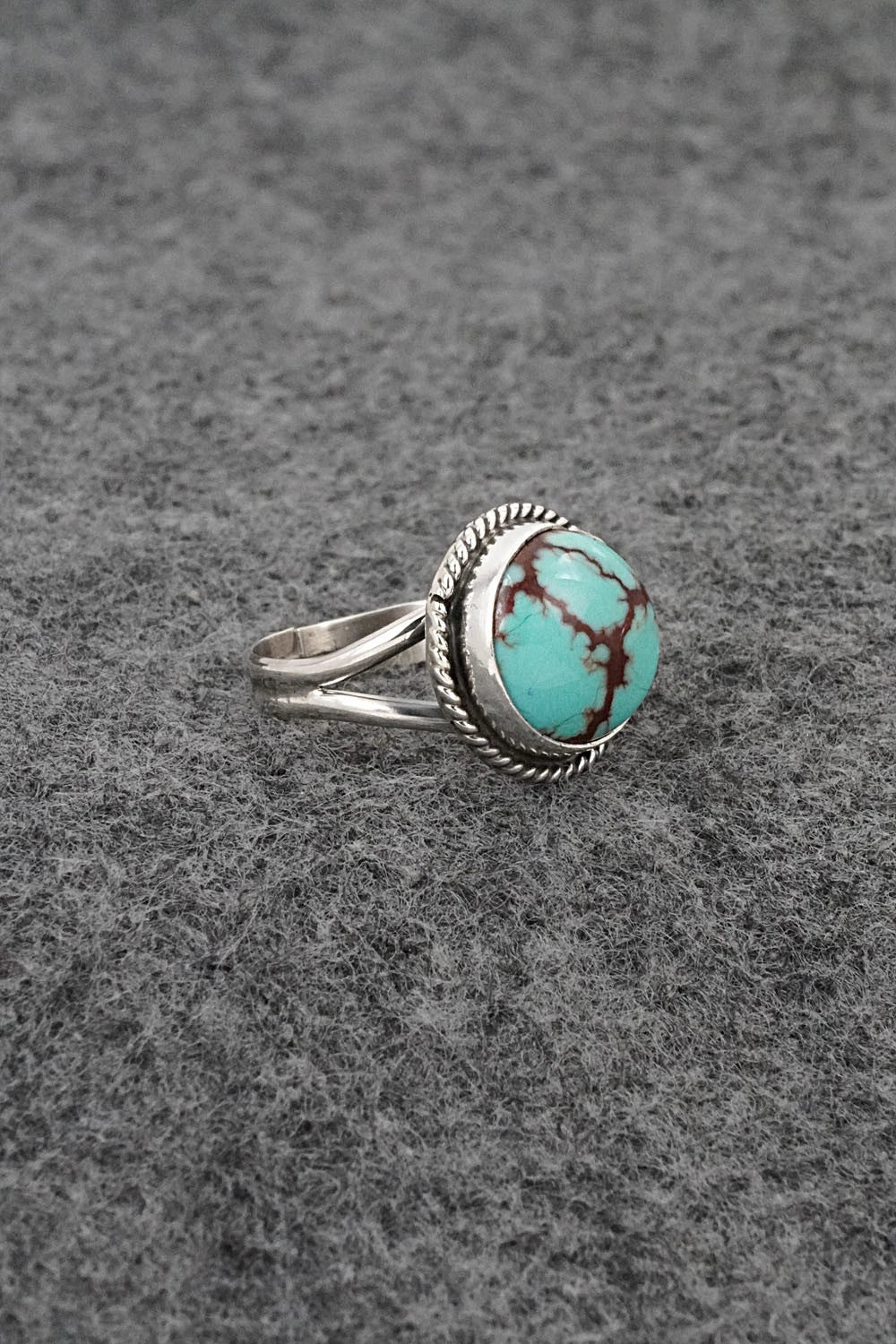 Turquoise & Sterling Silver Ring - Eugene Gruber - Size 5
