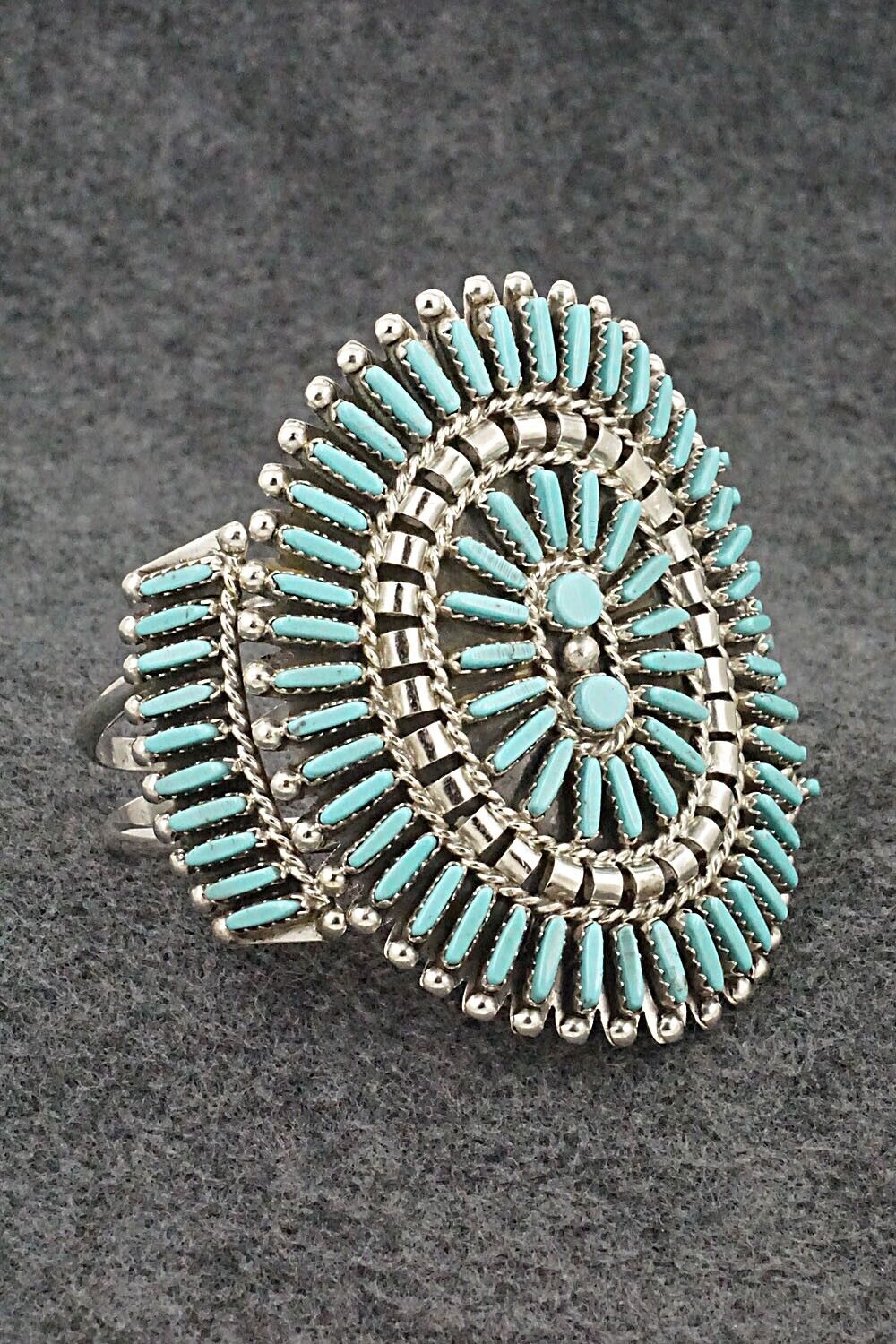 Turquoise & Sterling Silver Bracelet - Charlie John