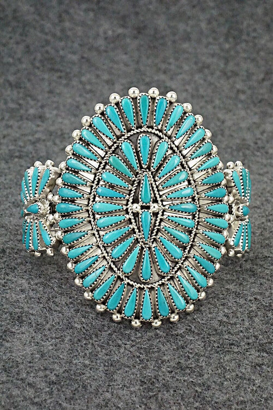 Turquoise & Sterling Silver Bracelet - Kyle Wilson