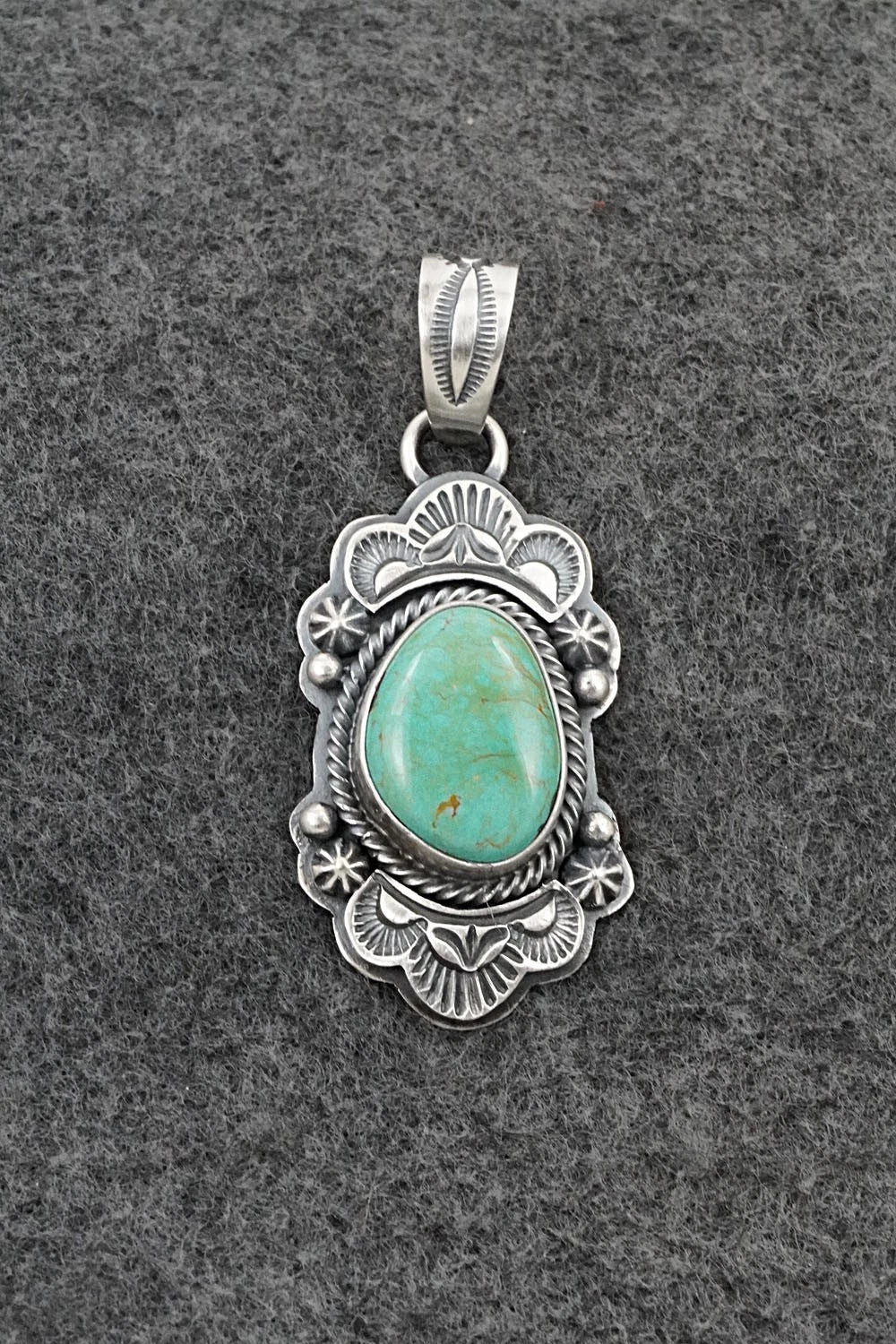 Turquoise & Sterling Silver Pendant - Randy Boyd