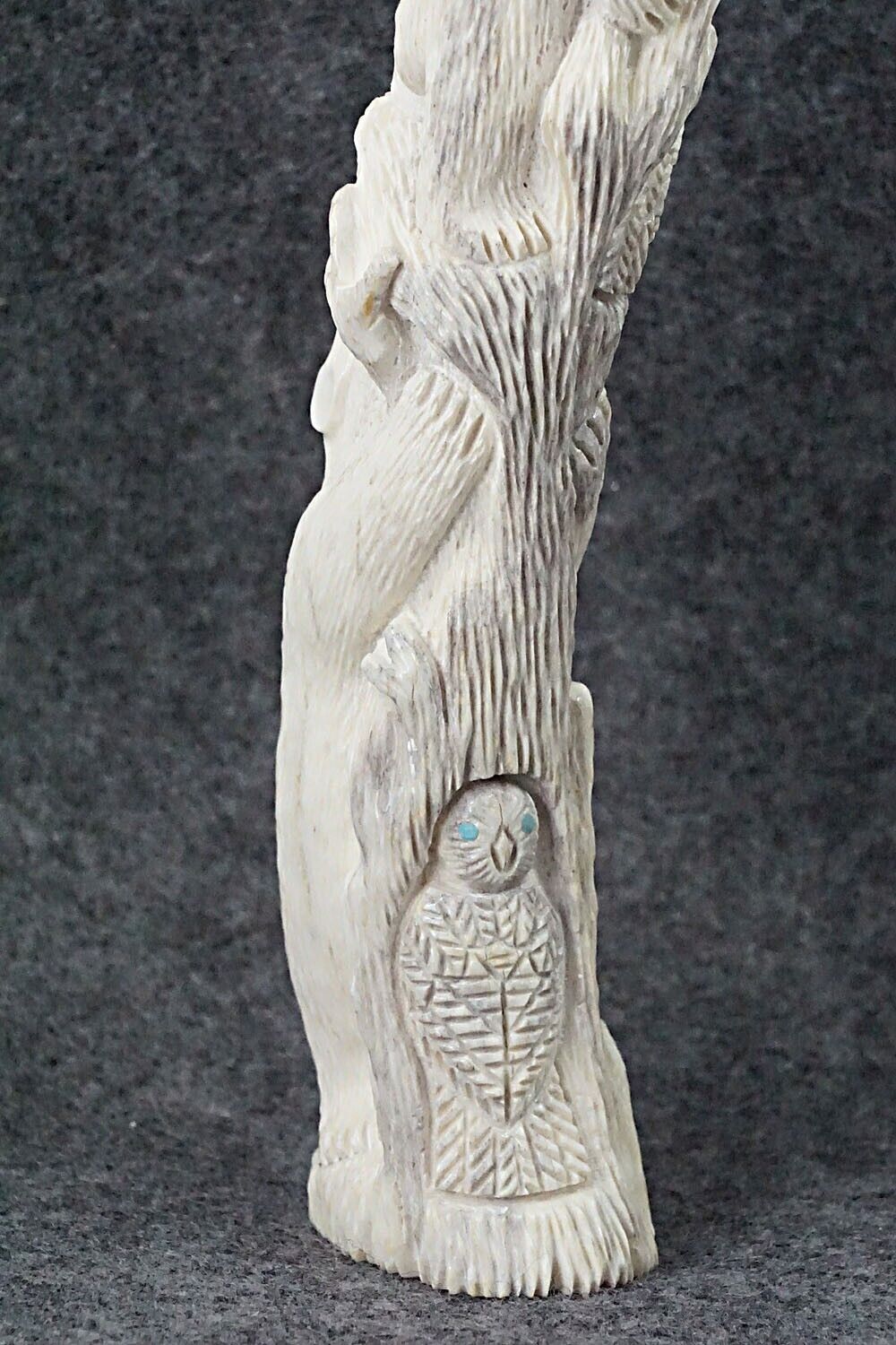 Bears & Owls Zuni Fetish Carving - Destry Siutza
