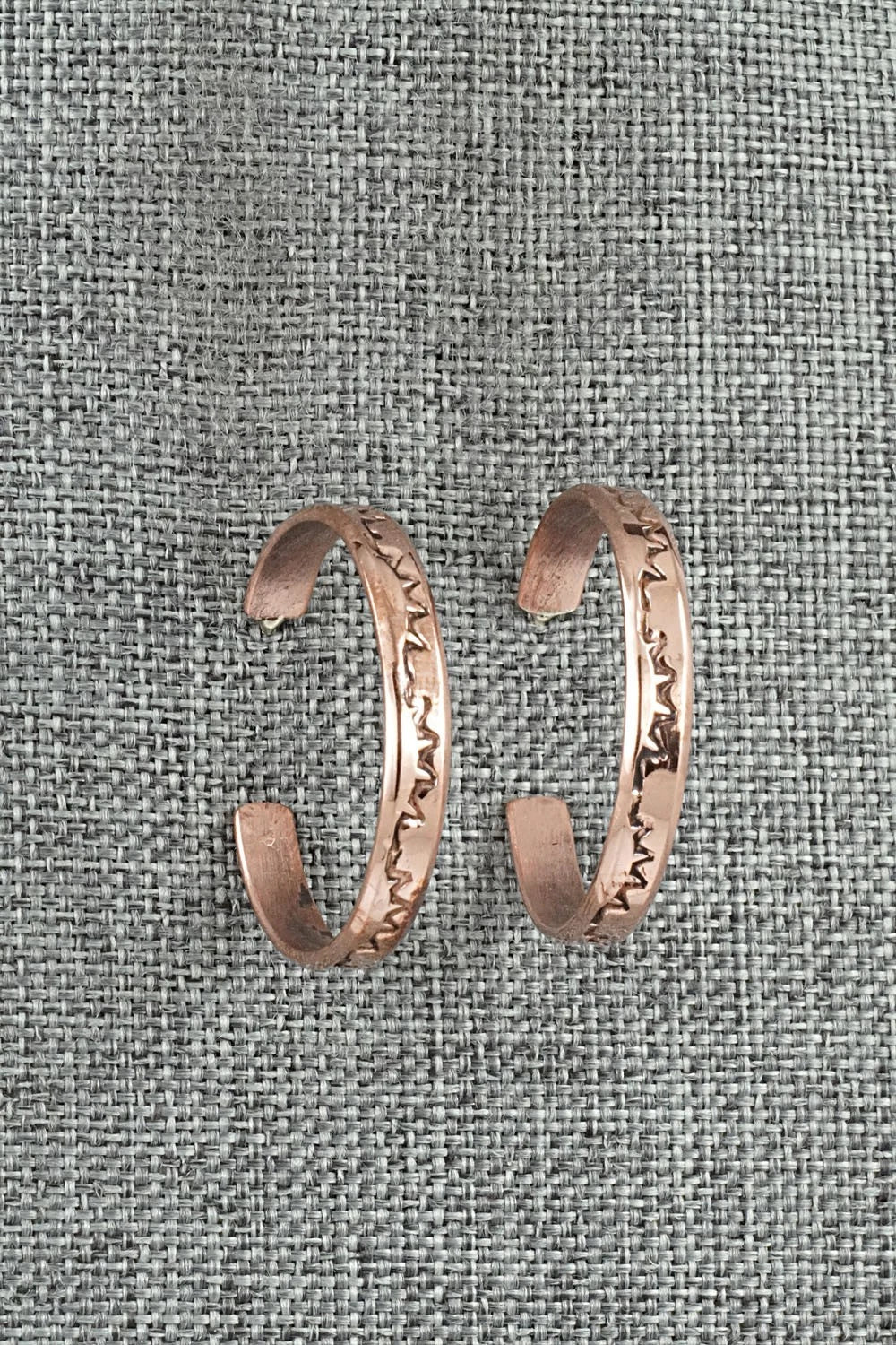 Copper Hoop Earrings - Elaine Tahe
