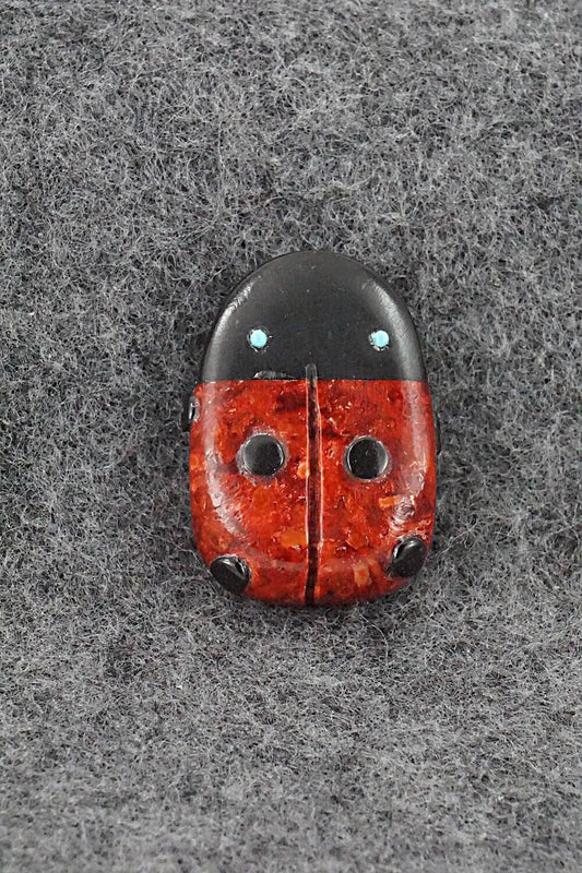 Ladybug Zuni Fetish Carving - Reynold Lunasee