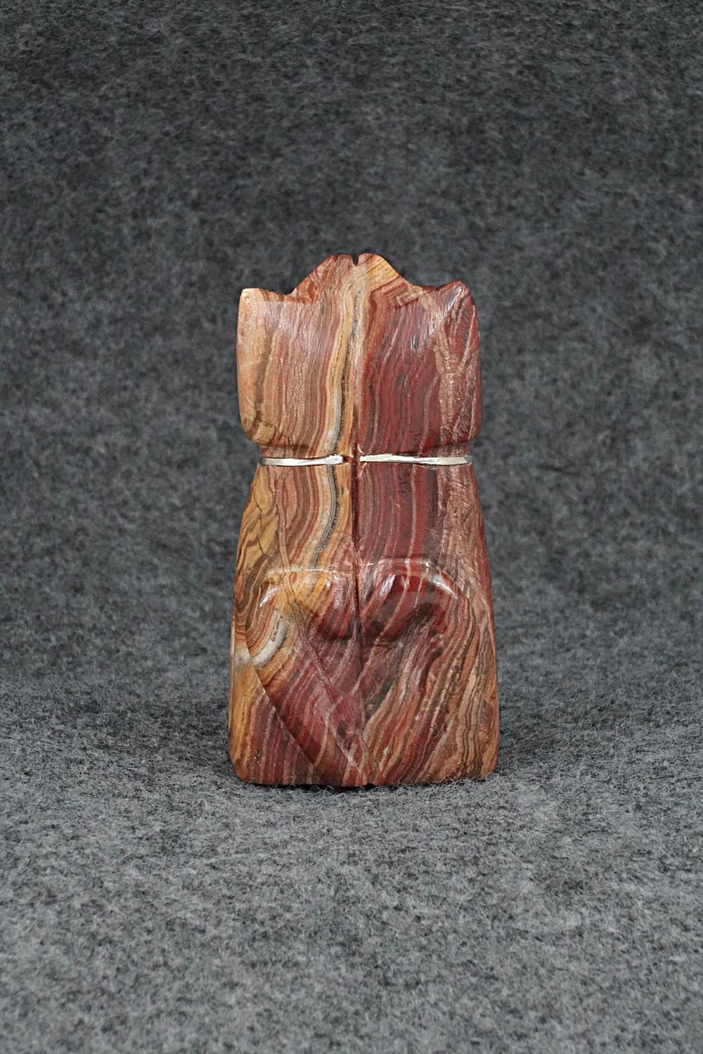 Cat Zuni Fetish Carving - Kenny Chavez