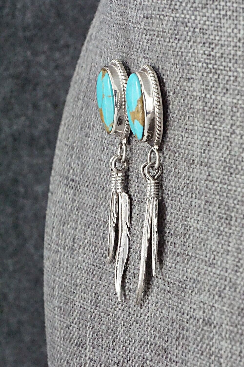 Turquoise and Sterling Silver Earrings - Sharon McCarthy