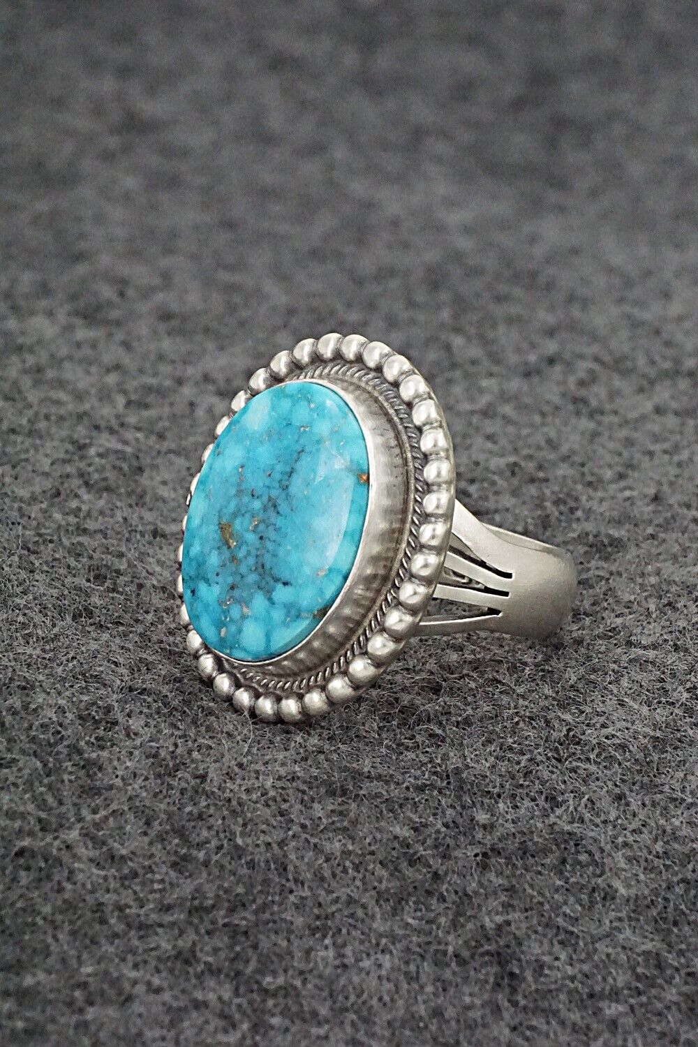 Turquoise & Sterling Silver Ring - Marita Benally - Size 8