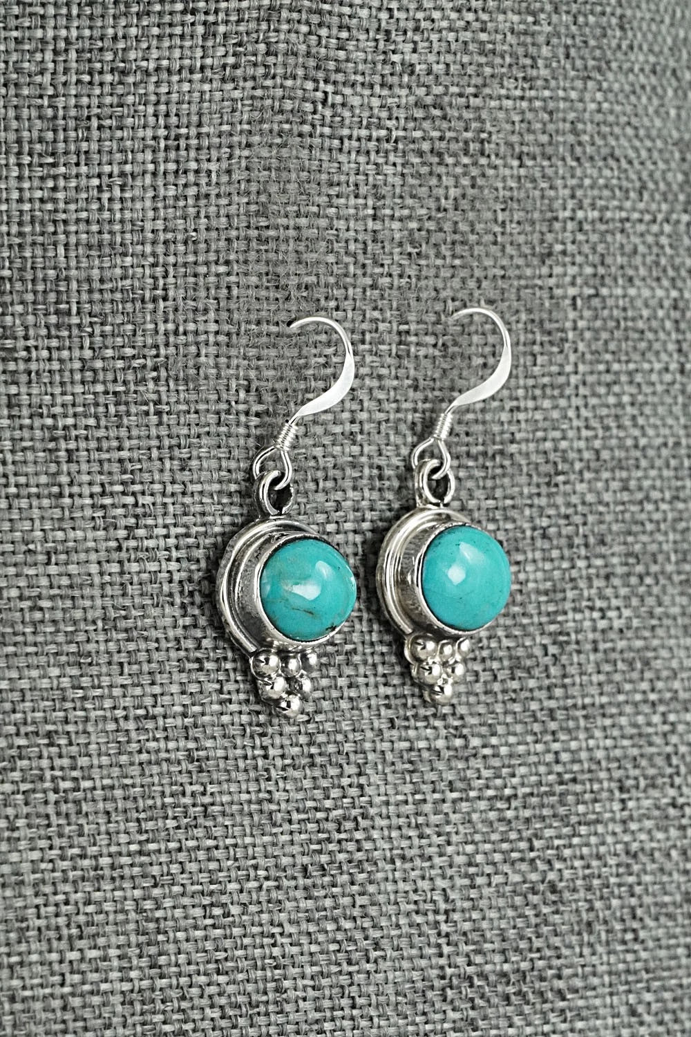 Turquoise & Sterling Silver Earrings - Isabelle Yazzie