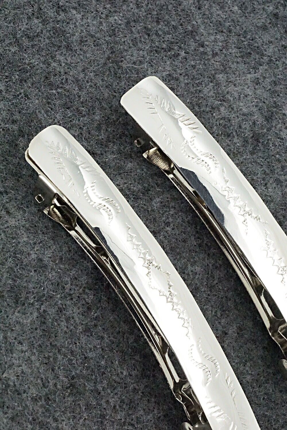 Sterling Silver Hair Barrettes - Randall Dalgai