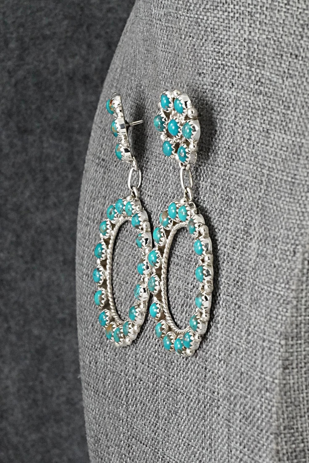 Turquoise & Sterling Silver Earrings - Aaron Davis