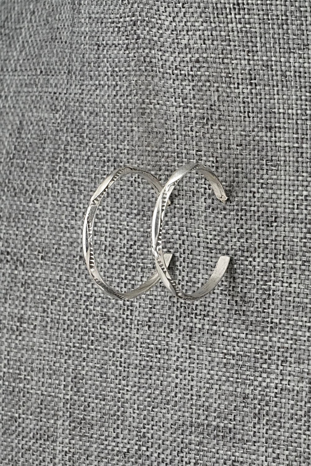 Sterling Silver Hoop Earrings - Elaine Tahe
